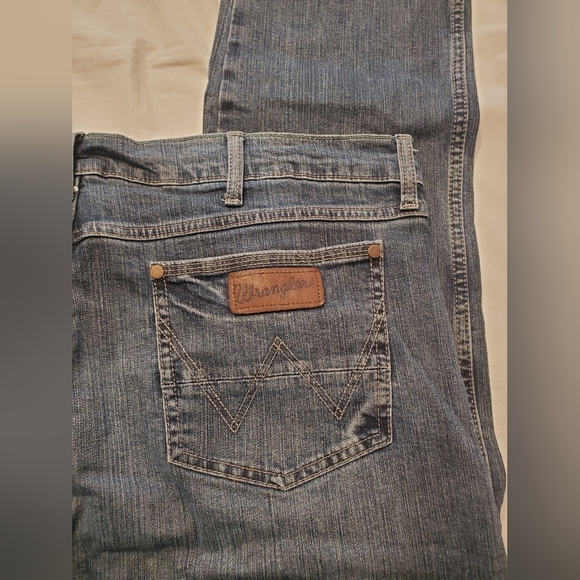 Wrangler Retro Slim Straight  Men's Jeans Size 40x32 Blue Western Style Denim - Picture 4 of 7
